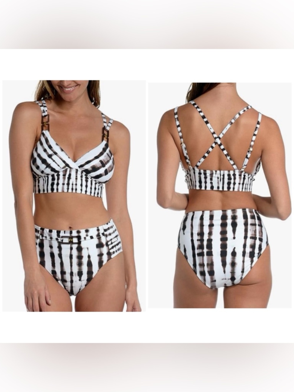 La Blanca Tie Dye Longline Bikini 2 pc Set